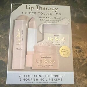 NIB Vanilla & Honey Almond Lip Therapy 4 Piece Collection